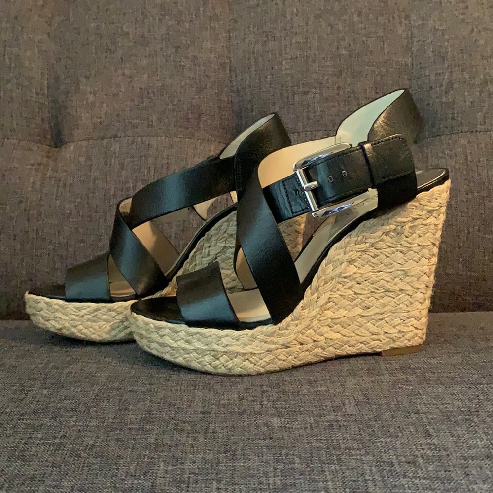 Black Michael Kors Wedges